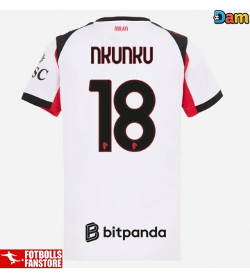 AC Milan Christopher Nkunku #18 Bortatröja Dam 2025-26 Kortärmad